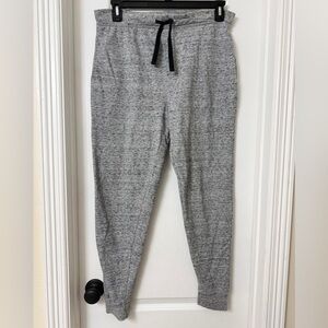 MENS EMBASSY CLOTHING SLEEP JOGGERS LOUNGE PANTS GRAY DRAWSTRING MEDIUM